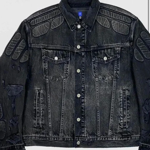 Yezzy Gap Balenciga Padded Denim Jacket NEW - Picture 2 of 4